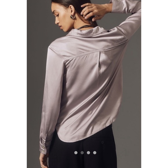 Cloth & Stone |‎ Anthropologie | Womens Small | Mauve Utility Button Down - Picture 4 of 13